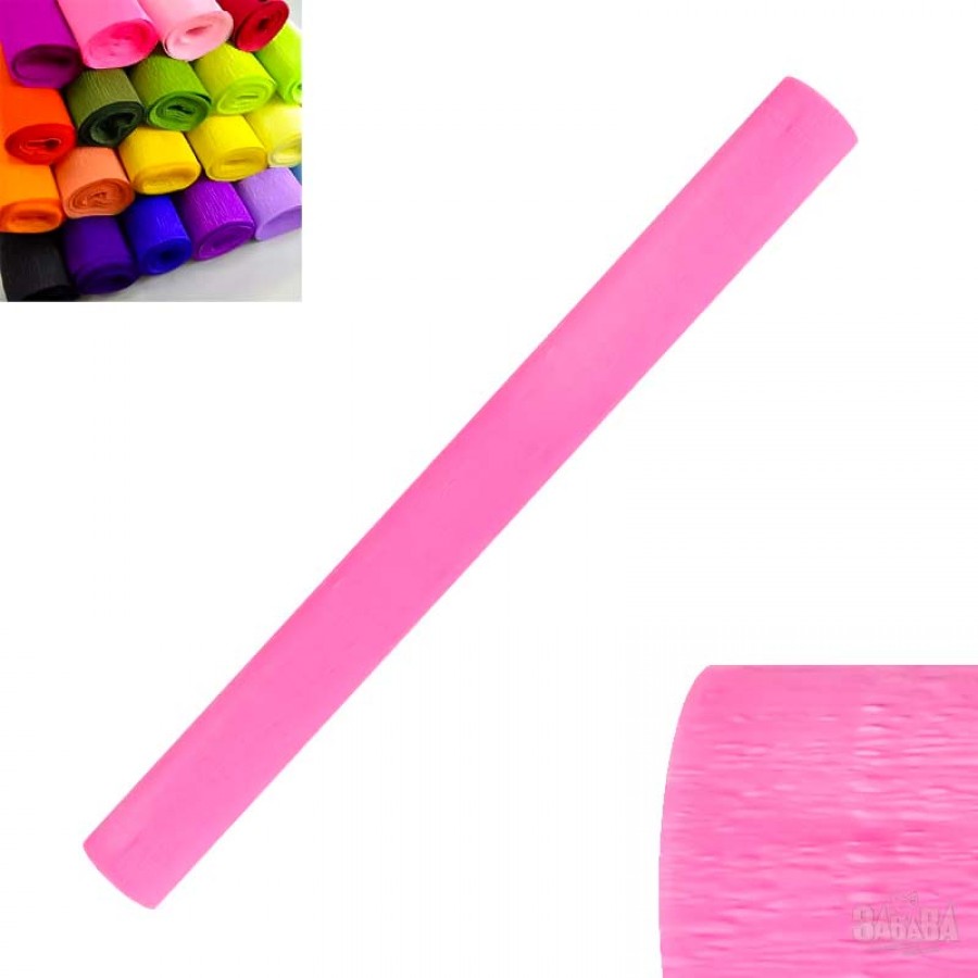 Материали за декорация - Креп хартия в тъмно розов цвят 85045-4