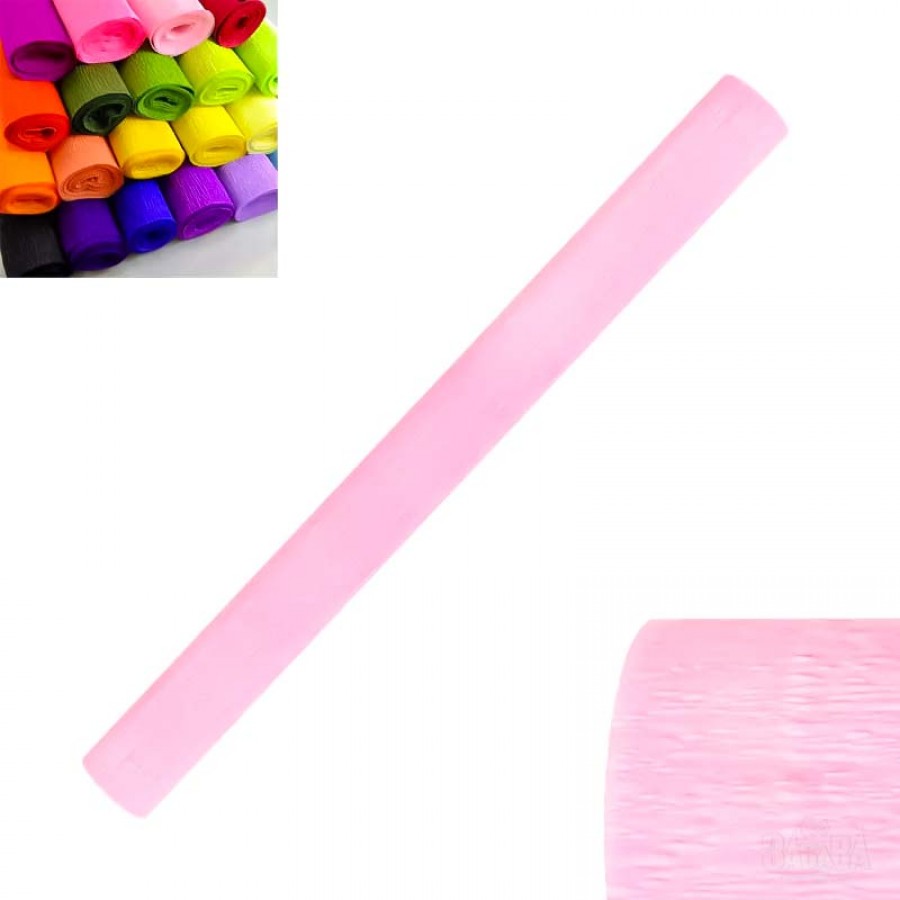 Материали за декорация - Креп хартия в розов цвят 85045-6