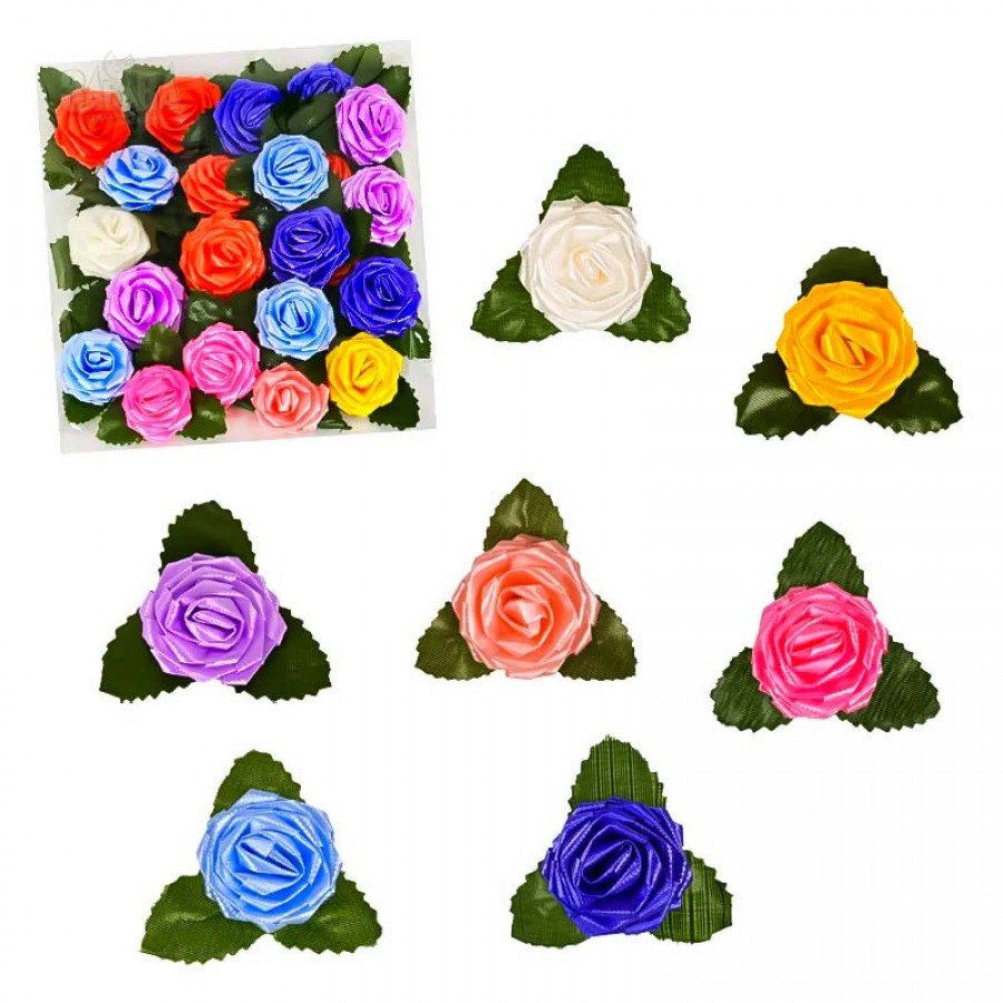 Материали за декорация - Рози с листенца 24бр 84978