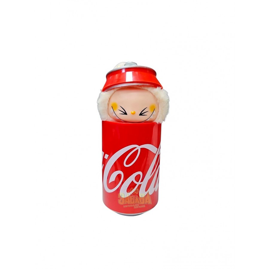 Плюшена кукла Labubu, серия Coca-Cola - Кола Кенче, 12 см Плюшена кукла Labubu, серия Coca-Cola - Кола Кенче, 12 см