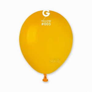 Пастелни балони в тъмножълт цвят А50 - 10бр