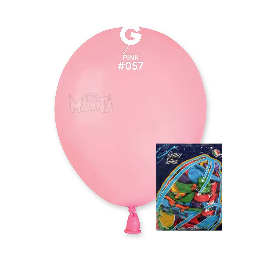 Пакет балони в светлорозов цвят А50 100бр