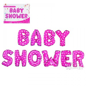 Фолиеви балони - Надпис Baby shower за момиче