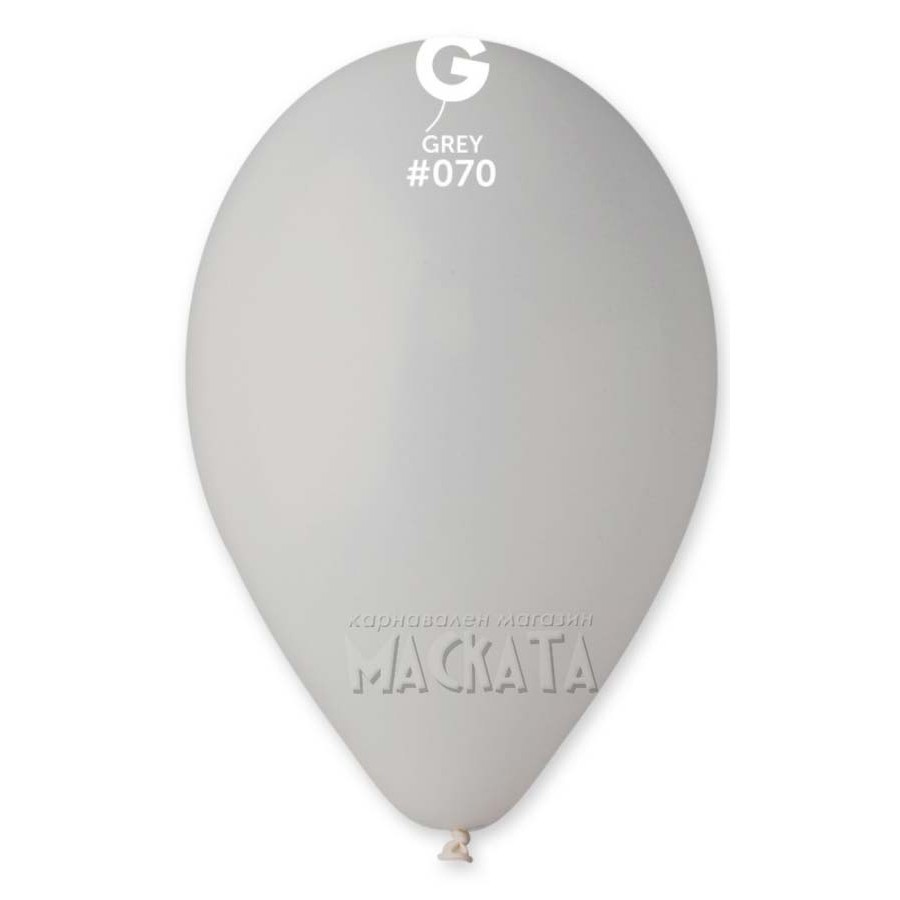 Пастелни балони в сив цвят G110 - 5бр