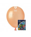 Пакет балони металик в цвят праскова AM50 100бр