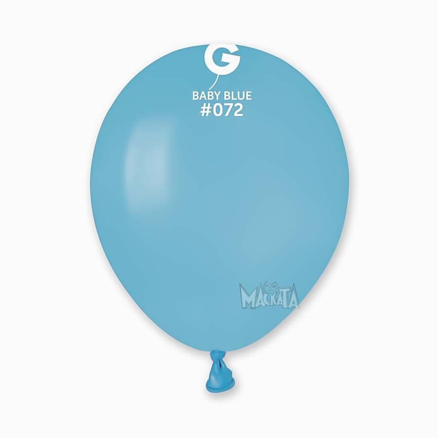 Пастелни балони в бебешко син цвят А50 - 10бр