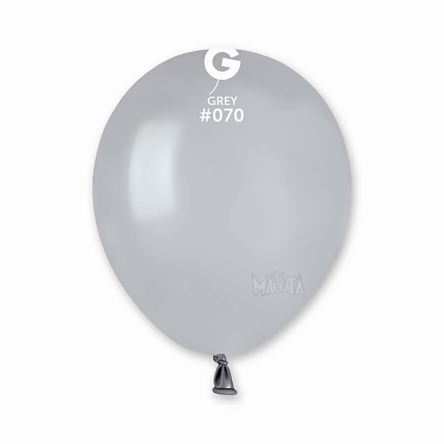 Пастелни балони в сив цвят А50 - 10бр
