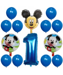 Парти сет от балони с Мики Маус за рожден ден - 14бр