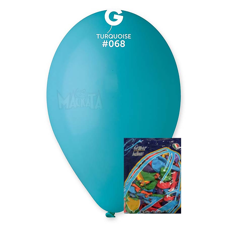 Пакет балони в цвят тюркоаз G110 100бр Пакет балони в цвят тюркоаз G110 100бр