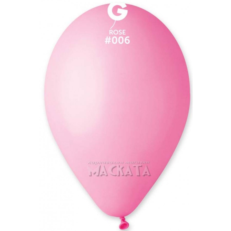 Пастелни балони в розов цвят G110 - 5бр