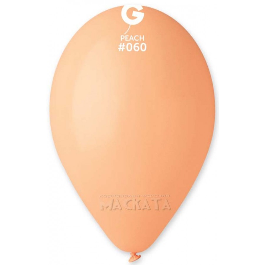 Пастелни балони в цвят праскова G110 - 5бр
