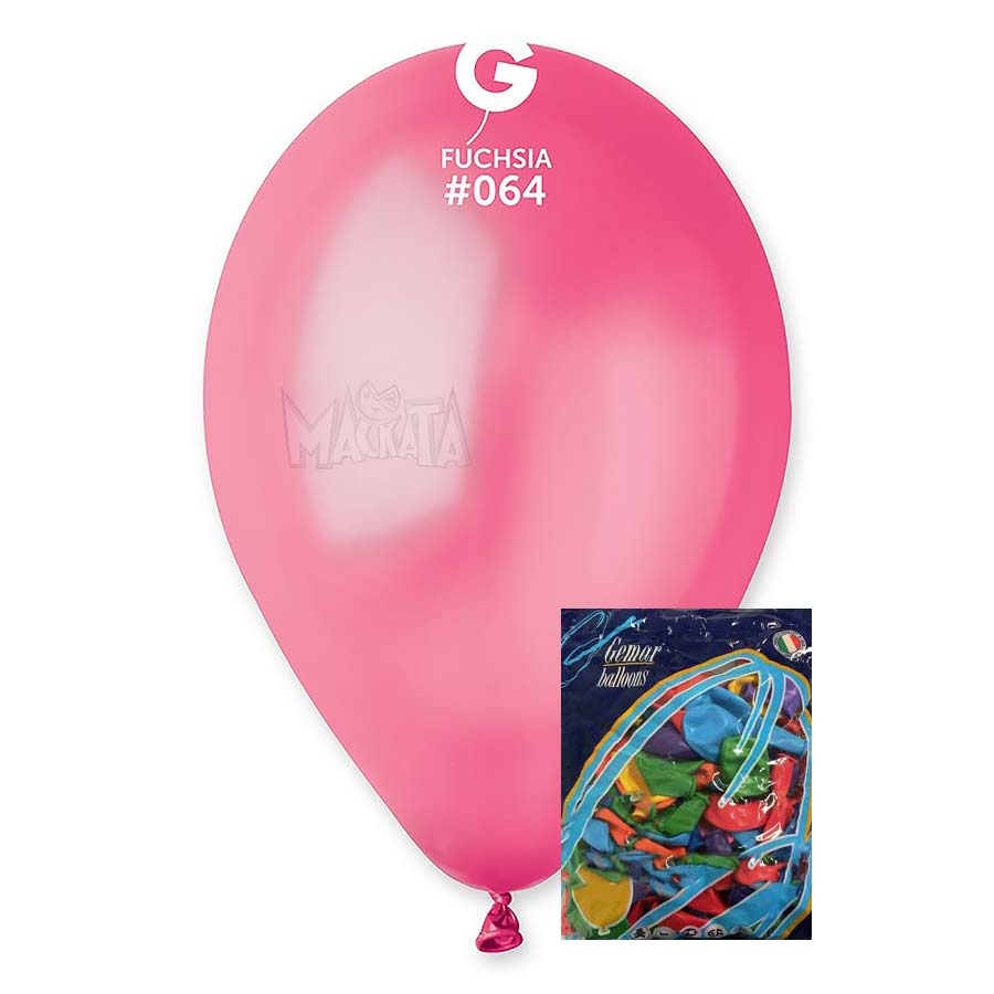 Пакет балони металик в цвят циклама GM110 100бр