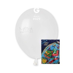 Пакет балони металик в бял цвят AM50 100бр
