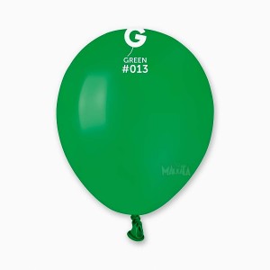 Пастелни балони в тъмнозелен цвят А50 - 10бр