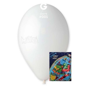 Пакет балони в бял цвят G90 100бр