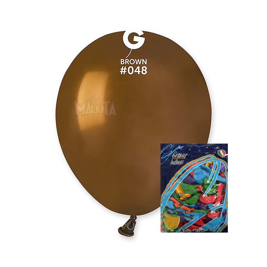 Пакет балони в кафяв цвят А50 100бр.