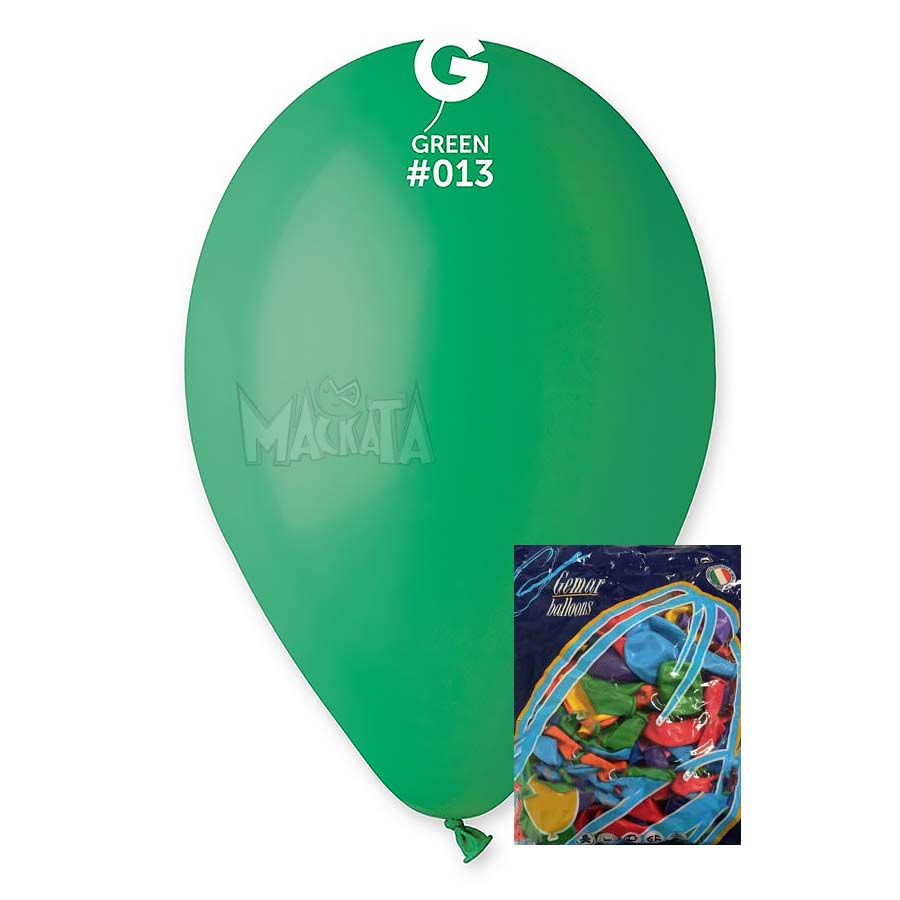 Пакет балони в тъмнозелен цвят G110 100бр