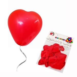 Пакет балони с червени сърца 10бр