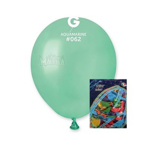 Пакет балони металик в цвят аквамарин AM50 100бр