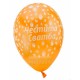 Балони с щампа - Честита сватба 5бр