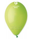 Пастелни балони в светлозелен цвят G110 - 5бр