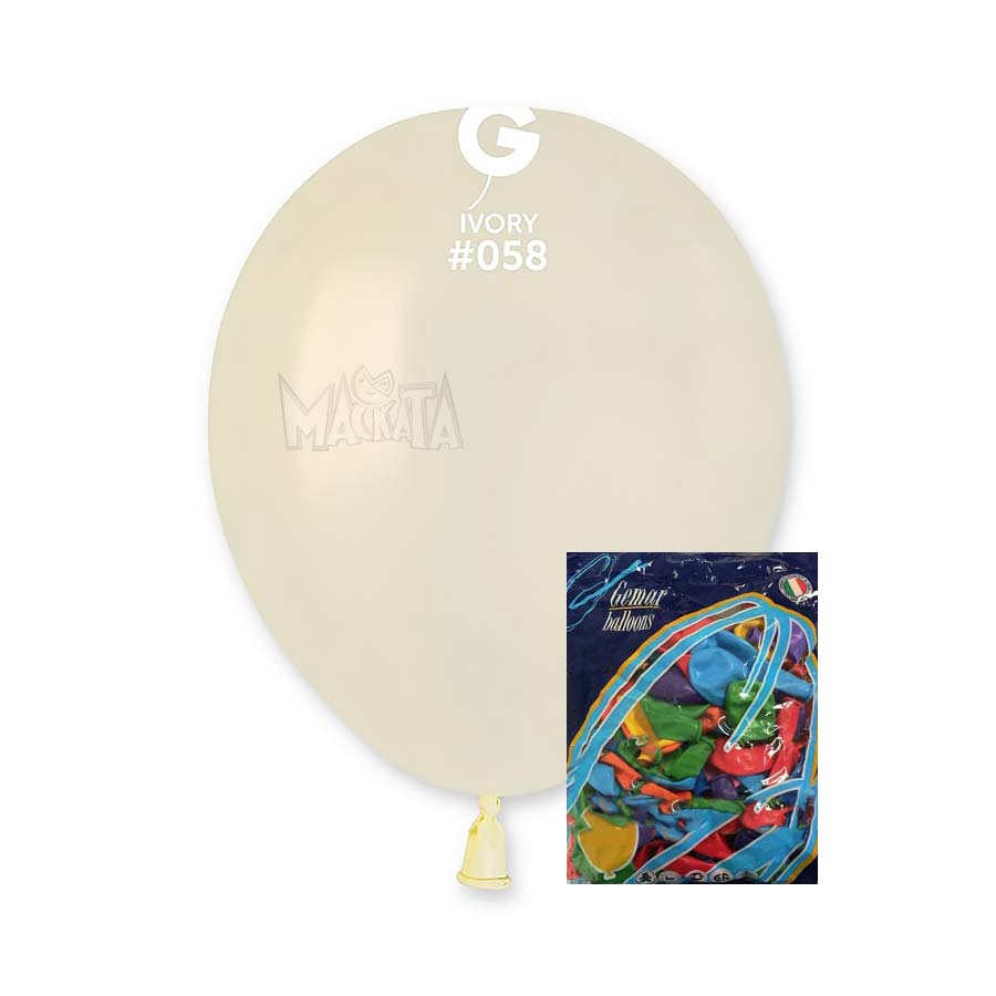 Пакет балони металик в цвят слонова кост AM50 100бр