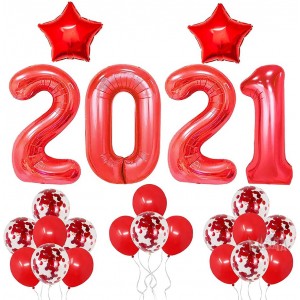 Парти сет от балони за Нова година лукс 24бр
