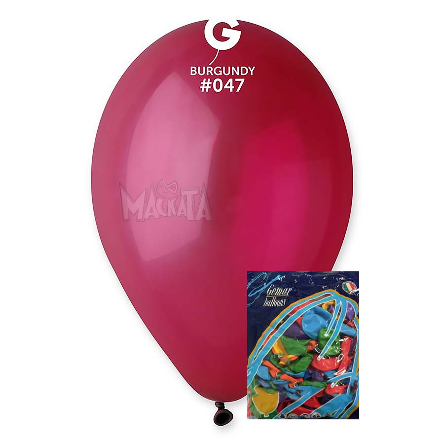 Пакет балони в цвят бургунди G110 100бр