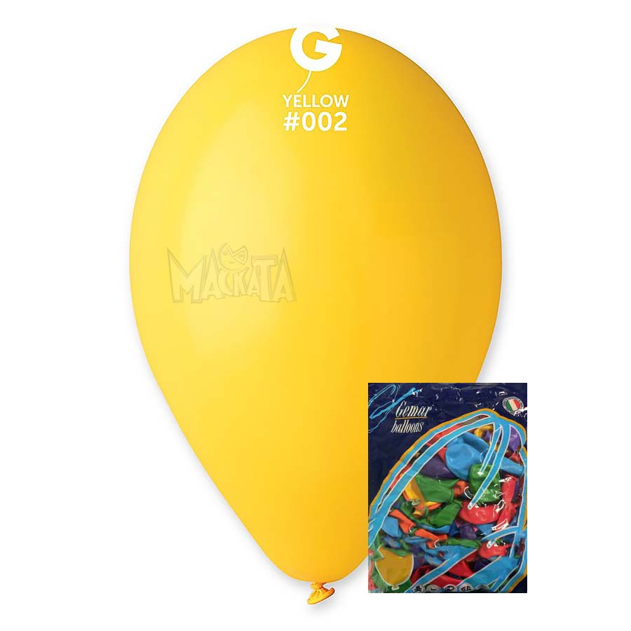 Пакет балони в жълт цвят G110 100бр