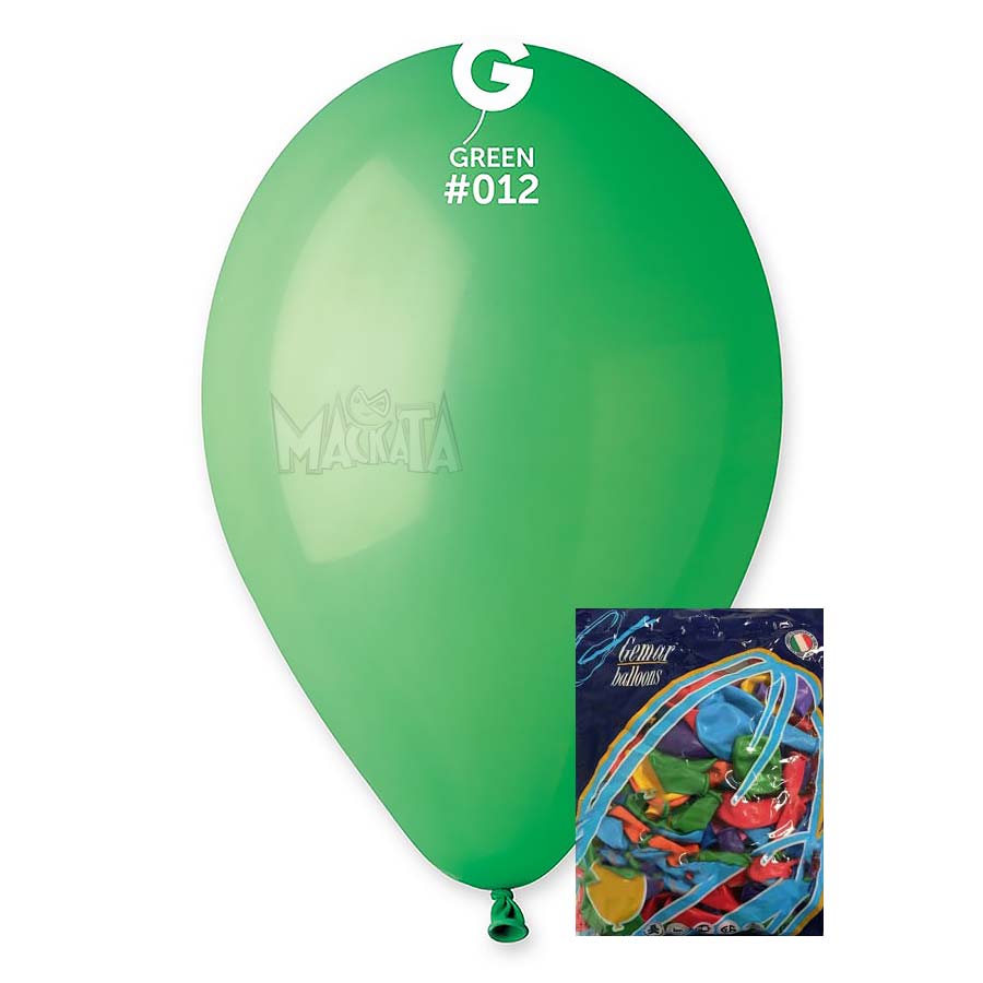 Пакет балони в зелен цвят G110 100бр