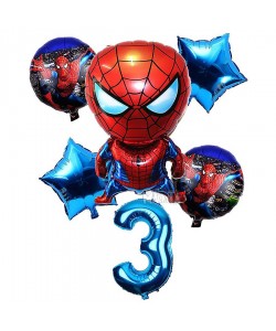 Парти сет от балони със Спайдърмен - 6бр