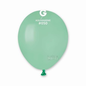 Пастелни балони в цвят аквамарин А50 - 10бр