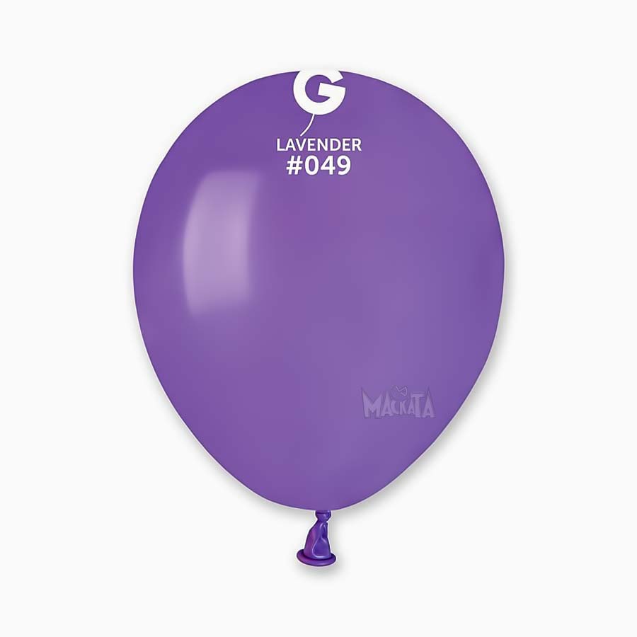 Пастелни балони в светлолилав цвят А50 - 10бр