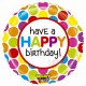 Фолиев кръгъл малък балон - Happy Birthday