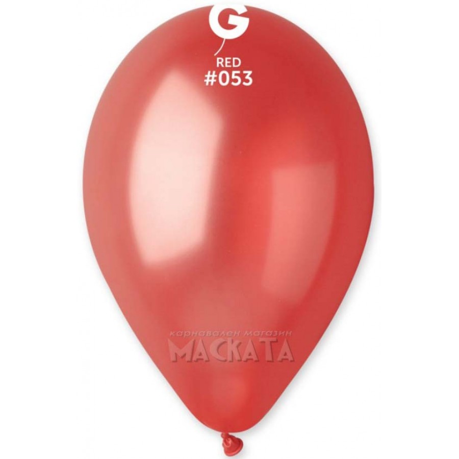 Балони металик в червен цвят GM90 5бр