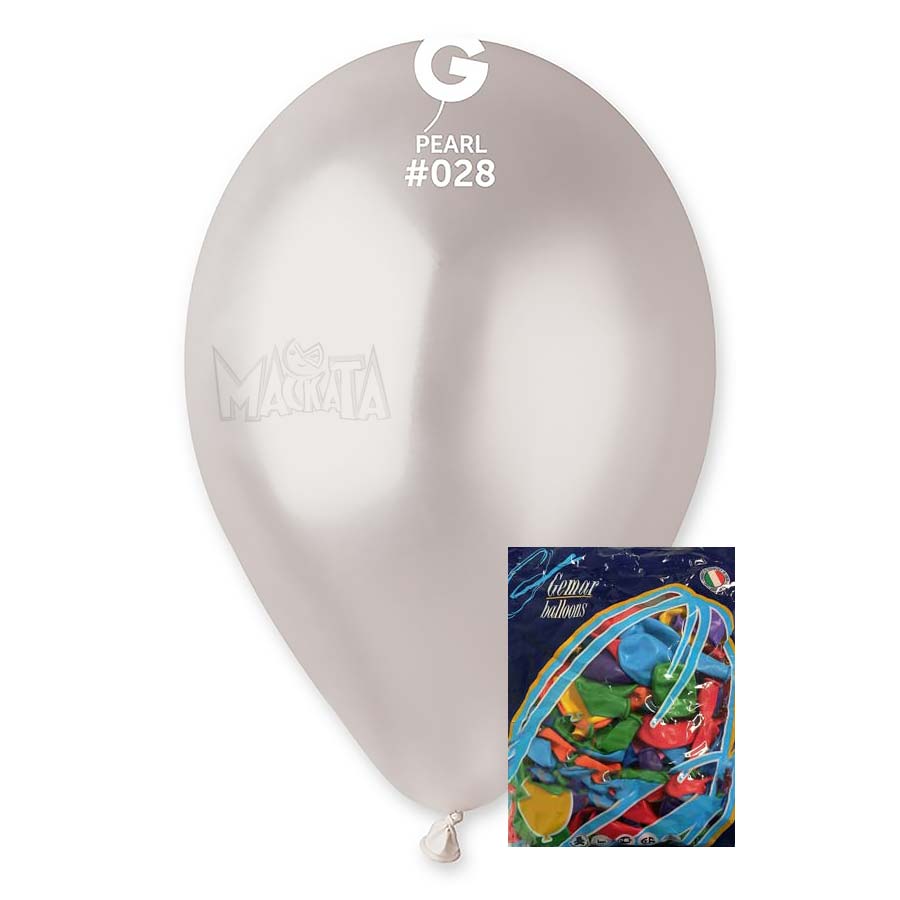 Пакет балони металик в цвят перла GM110 100бр