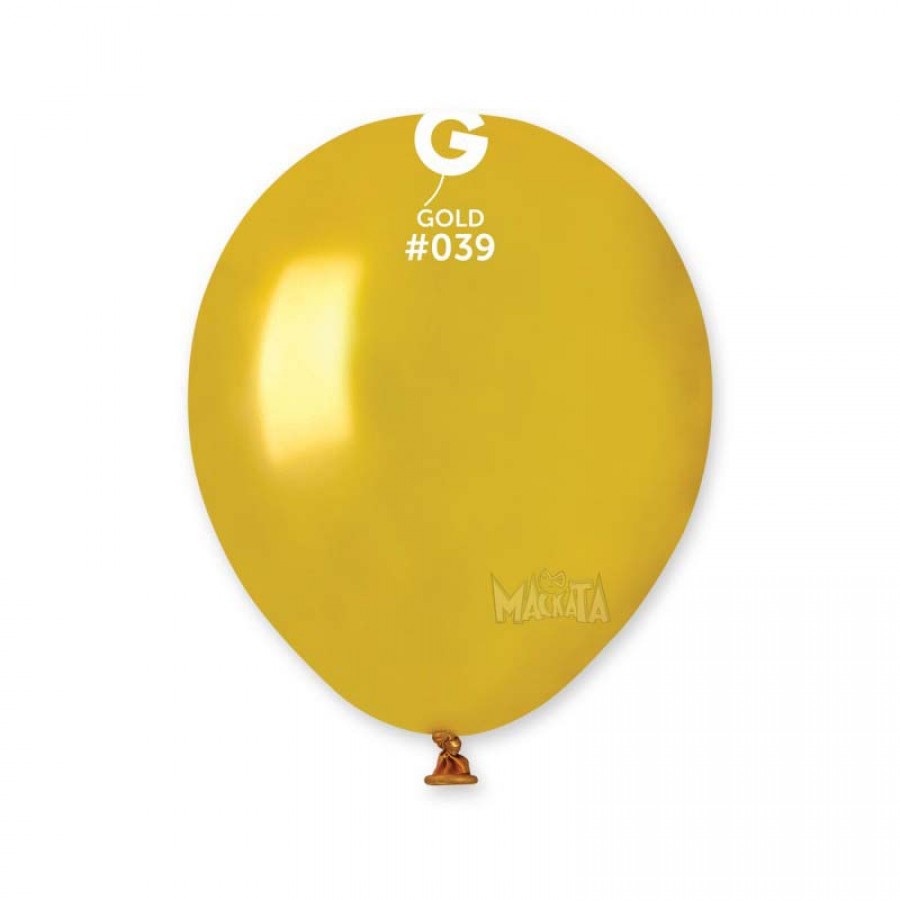Балони металик в цвят злато AM50 - 10бр