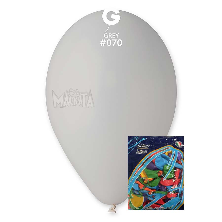 Пакет балони в сив цвят G110 100бр