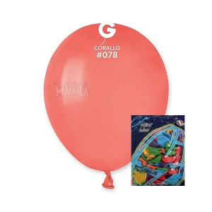 Пакет балони в цвят корал А50 100бр