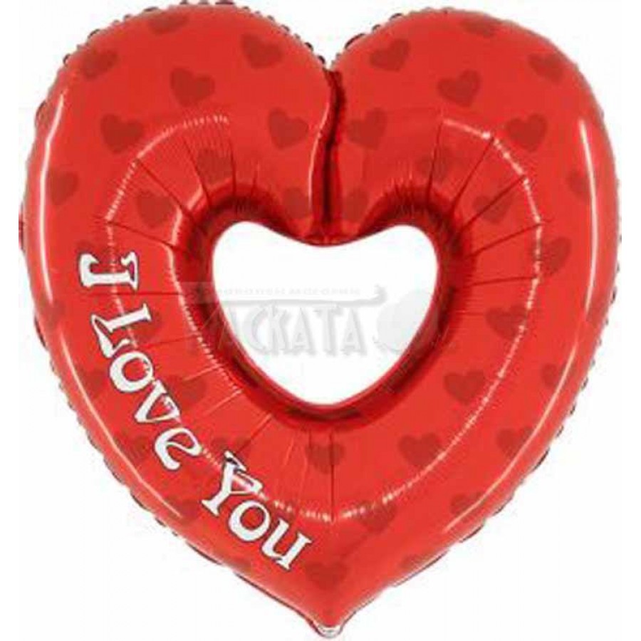 Фолиев балон сърце - I Love You