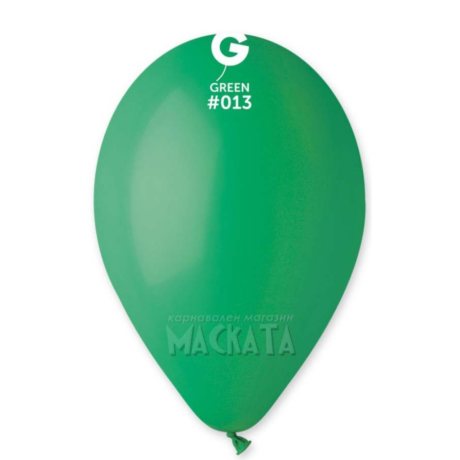 Пастелни балони в тъмнозелен цвят G110 - 5бр