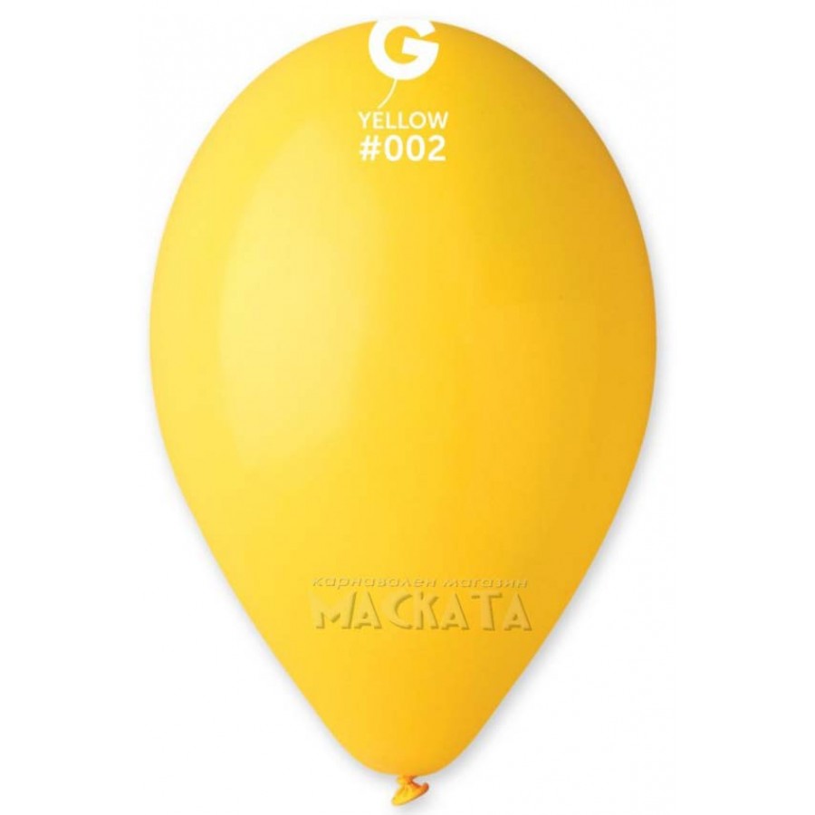 Пастелни балони в жълт цвят G110 - 5бр