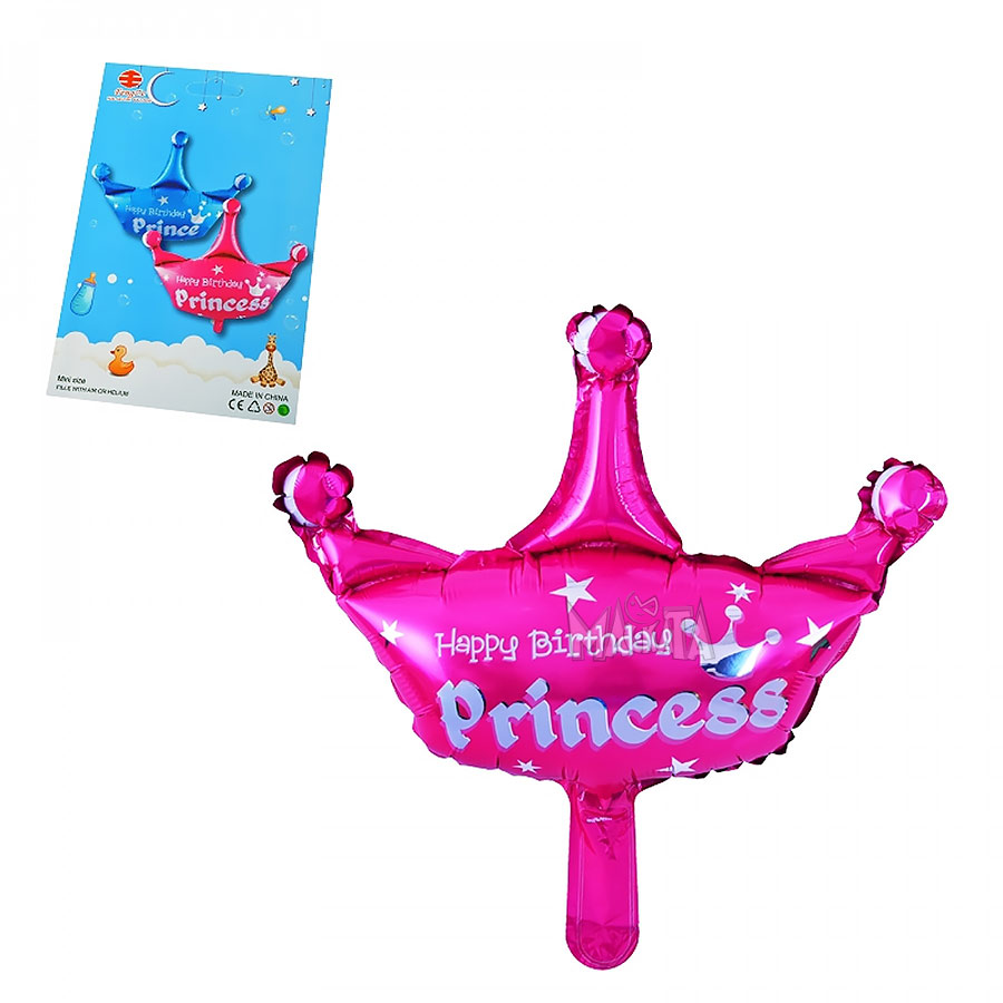 Фолиев балон - Корона с надпис Princess