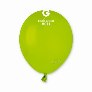 Пастелни балони в светлозелен цвят А50 - 10бр