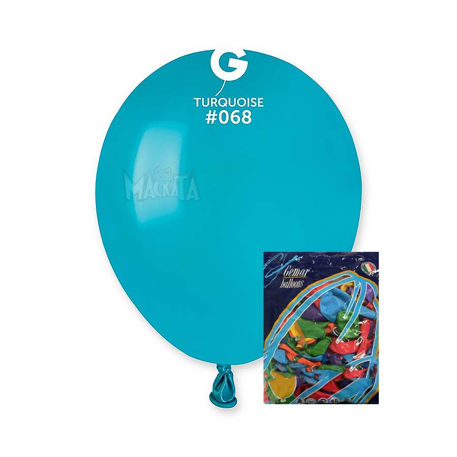 Пакет балони в цвят тюркоаз А50 100бр