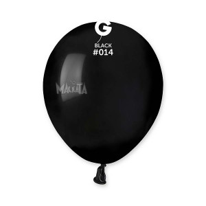 Пастелни балони в черен цвят А50 - 10бр