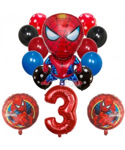 Парти сет от балони със Спайдърмен за рожден ден 14бр