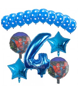 Парти сет от балони със Спайдърмен за рожден ден - 15бр