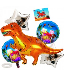 Парти сет от балони с Динозаври - 5бр