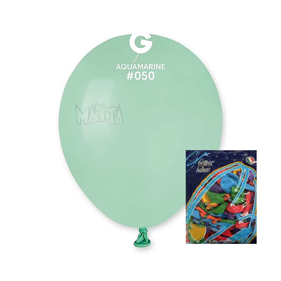 Пакет балони в цвят аквамарин А50 100бр